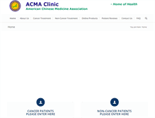 Tablet Screenshot of americanchinesemedicineassociation.org